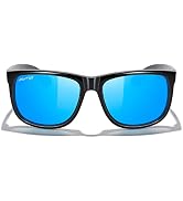 MERRY'S Men's Rectangular Polarized Sunglasses UV400 Protection for Driving Fishing Hiking Golf O...