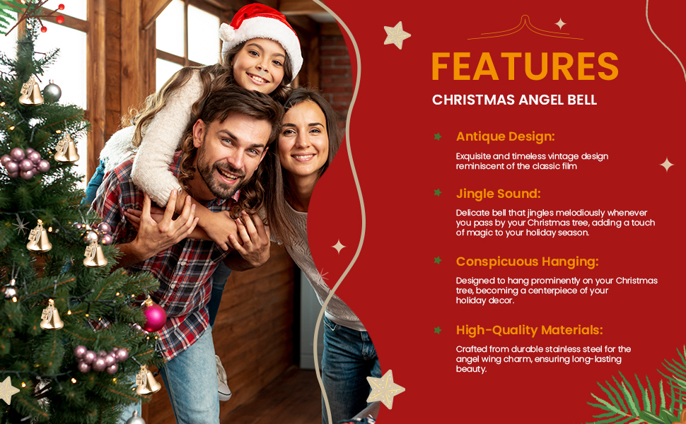 Christmas Angel Bell Ornament 4