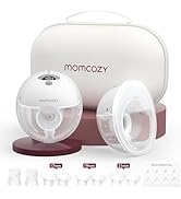 Momcozy M5 Hands-Free Wearable Breast Pump, Double-Sealed Flange for Baby-Like Comfort, 3 Modes &...