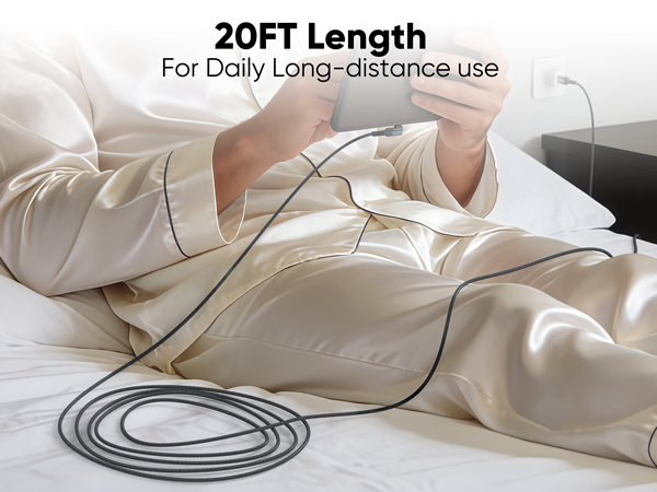 20 ft usb c cable fast charging