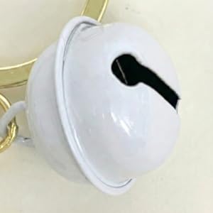 Cute jingle bell detail for elephant keychain and purse charms.