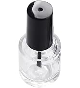 Tustao Black 10ml Portable Refillable Nail Polish Varnish Bottle | Compact and Leakproof Glass Re...