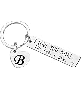 PLwelth I Love You Keychain for Couples Husband Wife Funny Keyring Gifts for Her Him Valentine's ...