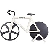 Ninonly Bicycle Pizza Cutter,Non-stick Bike Pizza Slicer, Dual Stainless Steel Cutting Wheels bes...