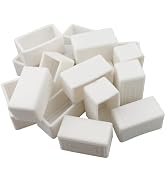 Antrader Rectangle Shaped Rubber PVC Furniture Pads,Chair Leg Protectors | Furniture Leg Caps for...