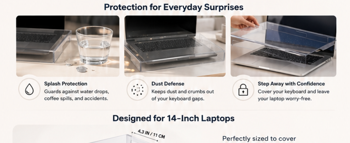 Clear Acrylic Keyboard Cover