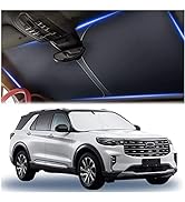 240T Thickened Automotive Glass Sunshade and Comes with Storage Bag,Keep Car Interior Cool,Univer...