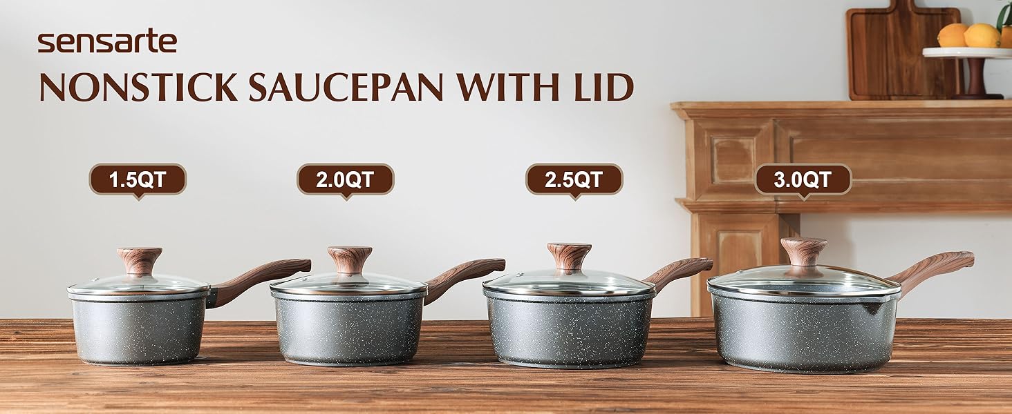 nonstick saucepans with lid