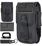 IronSeals Tactical Cell Phone Holster Pouch, Smartphone Pouch Case Molle Attachment Gadget Bag Be...
