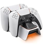 HEATFUN PS5 Controller Accessories, Fast Charging Playstation 5 Controller Charger Built-in LED L...