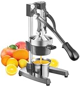 TONGCHANT Commercial Heavy-Duty Cast-Iron Hand Press Manual Juicer Squeezer for Pomegranate Lime ...