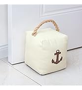 Marwood Fabric Door Stopper Decorative Door Stops for Home and Office, 3.3 pounds Weighted Interi...