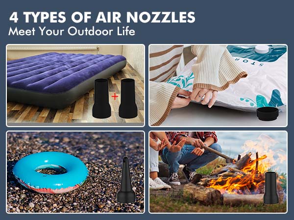 Portable Air Mattress Pump for Inflatables