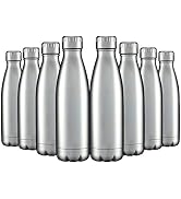 HASLE OUTFITTERS 17oz Stainless Steel Water Bottles Bulk, Vacuum Insulated Water Bottles Double W...