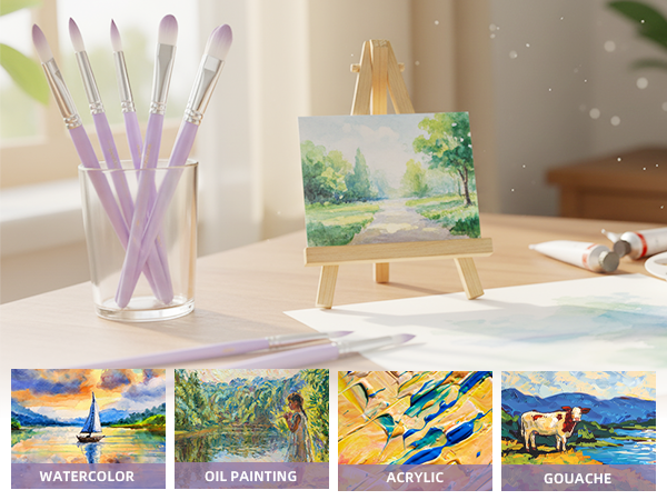 watercolor paint brushes