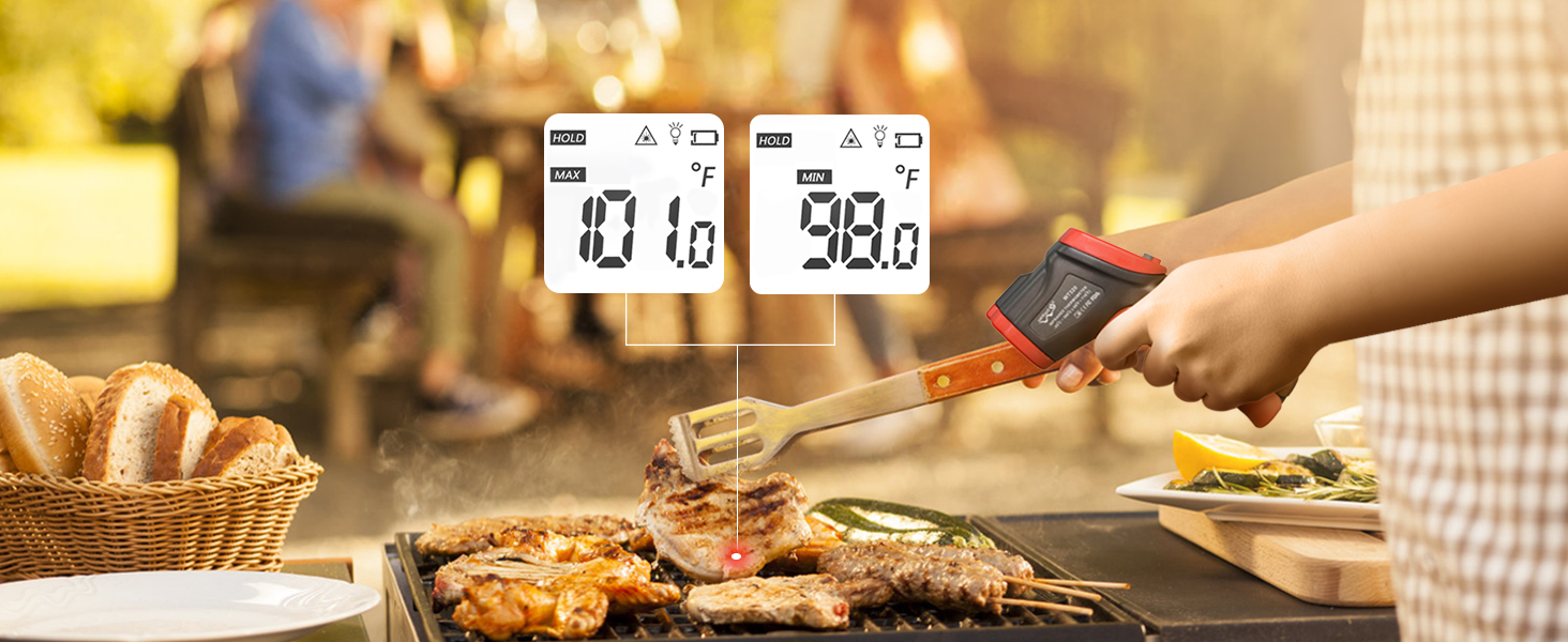 Max min infrared thermometer gun