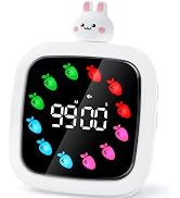 Yunbaoit Digital Visual Timer for Kids, Rechargeable 99-Minute Silent Countdown Timer with 19 Rin...