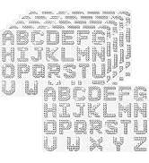 156PCS Silver Rhinestone Letter Stickers, 6 Sheets Glitter Self-Adhesive Diamond Alphabet Sticker...