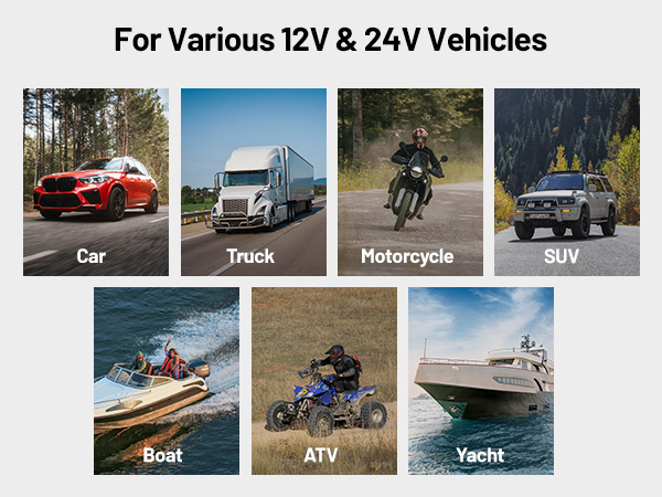 For Various 12V & 24V Vehicles