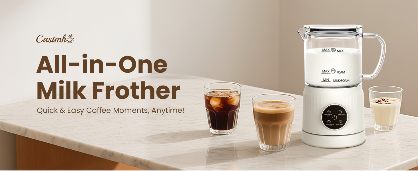 Our 4-in-1 milk frother is a game-changer for coffee lovers.