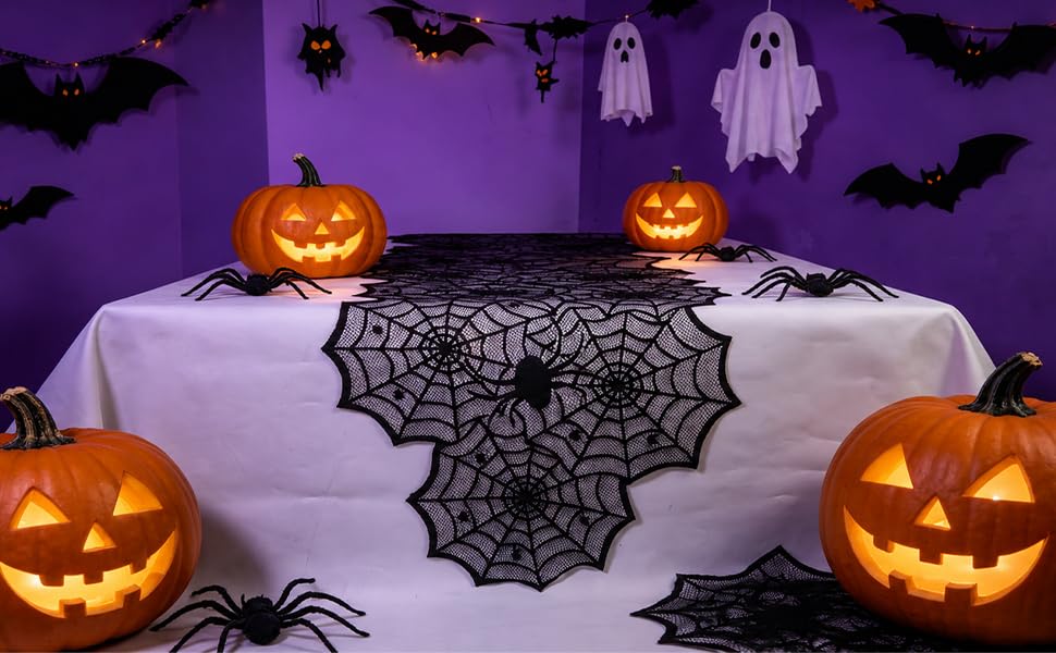 halloween mantel scarf