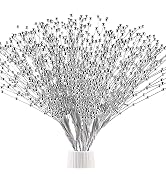 50pcs 4mm Pearls String Beaded Bouquet Spray Sticks for Bridal Beaded Wedding Party Table Decorat...