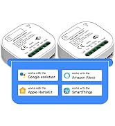 DoHome Homekit WiFi Relay Switch, Smart Relay Wireless Remote Control Light Switch Voice Control ...