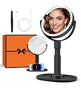 B Beauty Planet Makeup Mirror with Lights, Lighted Magnifying Mirror 20X with 3 Lighting and Adju...