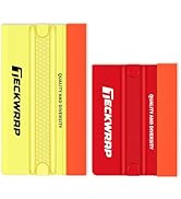 TECKWRAP Felt Squeegee for Vinyl Wrap, 2 Hardness Options Vinyl Scraper Tool with Anti-Slip Twin ...