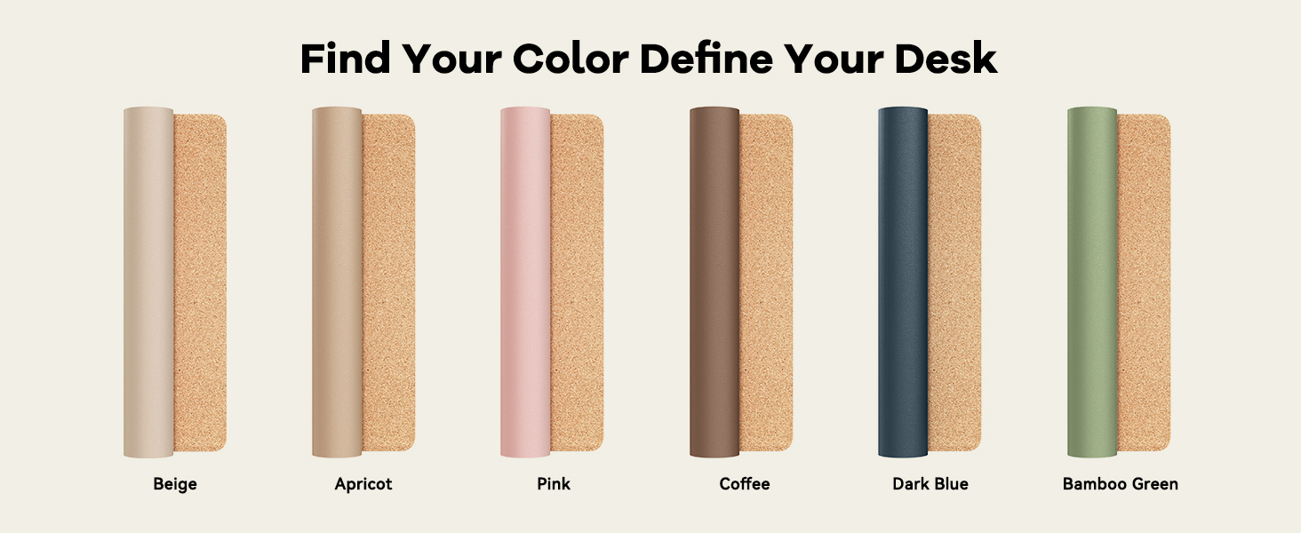 Multi-Color Leather Desk Pad