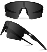 Ukoly Cycling Sunglasses for Men Women with 3 Interchangeable Lenses, Polarized Sports Sunglasses...