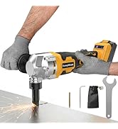 Cordless Metal Nibbler Compatible with Dewalt 20V MAX Battery(No Battery)18 Gauge Electric Nibble...