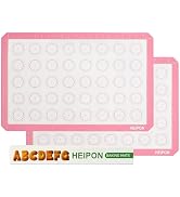 HEIPON Macaron Silicone Baking Mats,22.44
