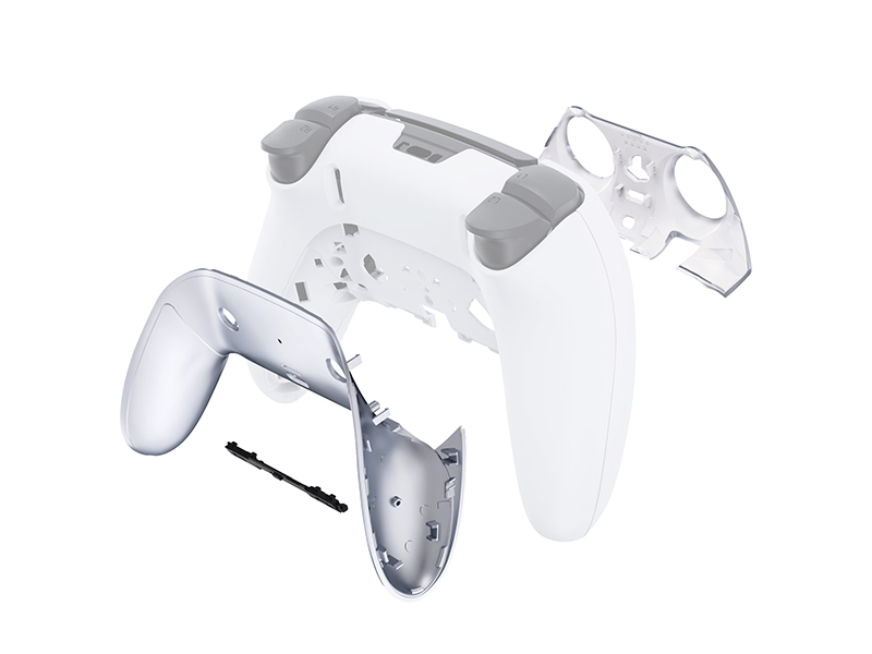 eXtremeRate Top Bottom Decorative Trim Shell For ps5 Edge Controller Replacement Shell Plates Cover