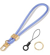 Fishent Keychain Wristlet lanyard, Cute Key Chain Holder, Upgraded Woven Wrist Lanyard for Keys, ...