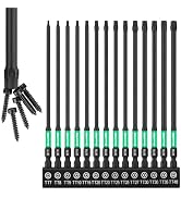 GRENPRO Torx Bit Set 14pc Impact Driver Bit Set, Magnetic Torx Screwdriver Set, Security Bit Set,...