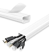 TV Cord Hider - 39 Inch Cord Covers for Wall Mounted TV Cable Hider Wall Kit | Wire Hiders for TV...