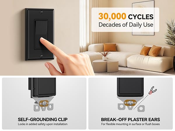 Rocker Decorator Light Switch