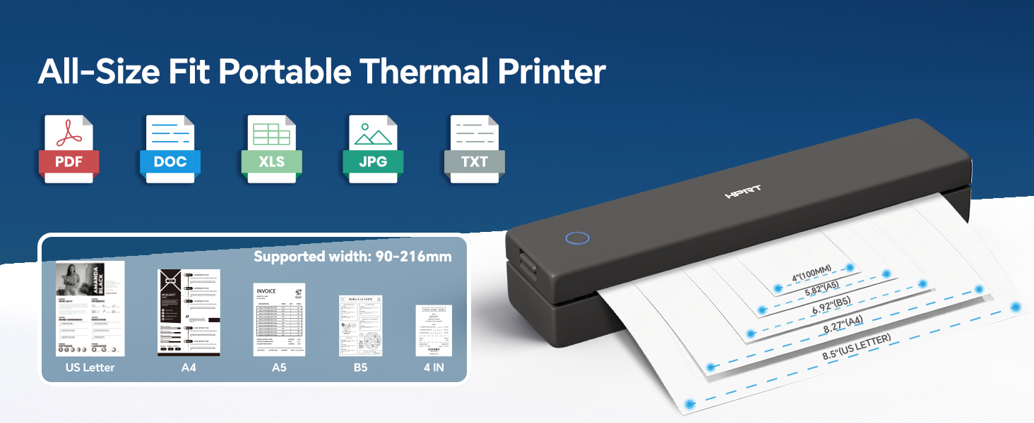 Portable Printer Wireless for Travel