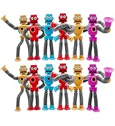 8PCS Pop Tubes Telescopic Suction Cup Robot Toys Robot Pop Tubes Fidget Tubes Sensory Toys Pack S...