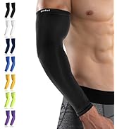 HiRui Arm Compression Sleeves for Men Women Youth, UV Protection 20-30mmHG Support Tattoo Cover, ...