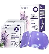 BeHoomi 10 Packs Steam Eye Mask For Dark Circles, Lavender Heated Eye Mask Disposable Warm Eye Co...