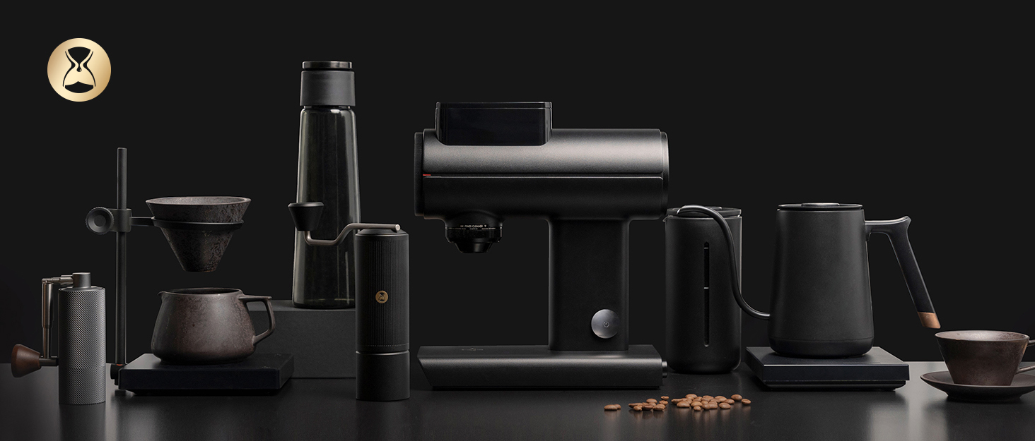 timemore manual coffee grinder gram scale with timer
