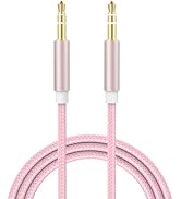 3.5mm Stereo Audio Cable Nylon Braided Male to Male Hi-Fi Sound 1/8 Audio Cord Compatible with JB...
