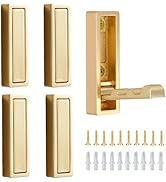 Wall Hooks, 5Pcs Folding Hook Zinc Alloy Coat Hooks Wall Mounted for Hanging Heavy Duty, Towel, C...