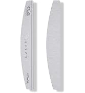 Makartt 180/240 Grit Safe Edge Nail Files for Beginners, 2-Pack