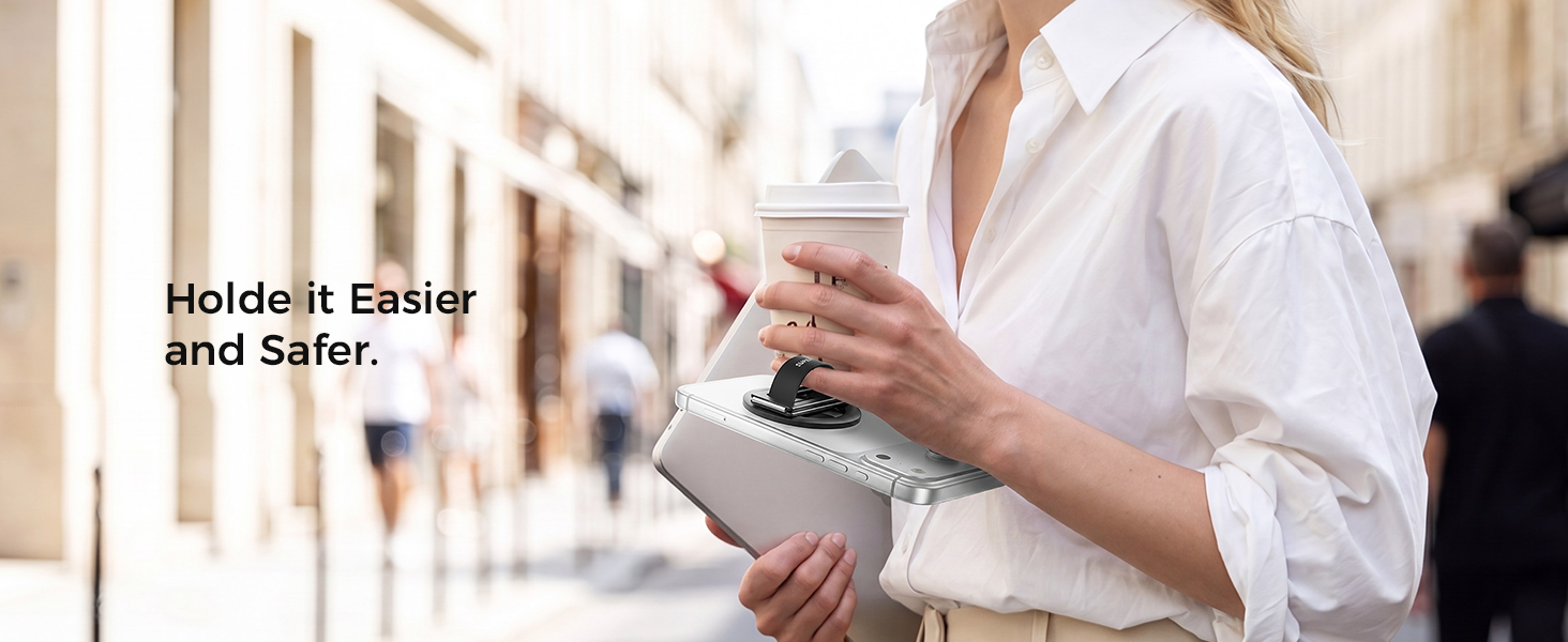 Grab coffee, notebooks and your phone all at once with this magnetic grippreventing accidental slips