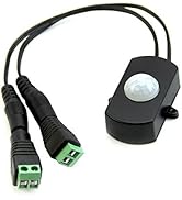 RGBZONE Automatic Mini 5A PIR Infrared Motion Sensor Detector Switch for LED Strip Light + Female...