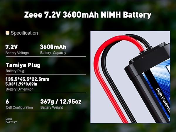 7.2v nimh battery pack