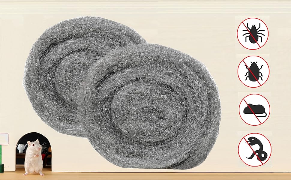 Steel Wool Fill Fabric Roll for Mice Control